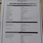 Mahlomola Samuel Malope