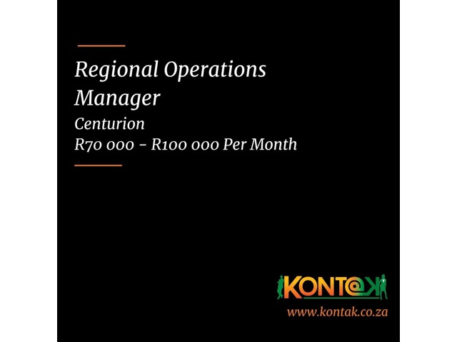 Regional operations managers jobs