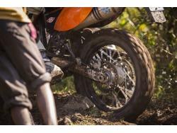 Motorcycle spares salesman and assistant