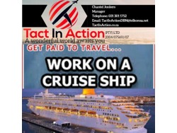 Hospitality Recruiter, Many positions on cruise ship