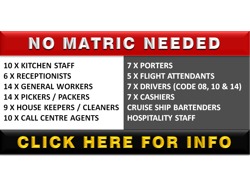 Cleaners Cashiers General Workers