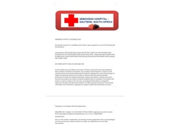 Sebokeng regional hospital opened New vacancies