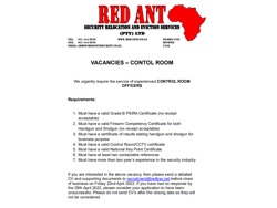 Control Room Officer