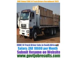 CMC Global CODE 14 Truck driver Recruitment 2023-2024