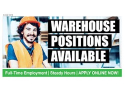 WAREHOUSE STAFF LOGISTICS ASSISTANTS WANTED