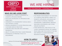 Defy Appliance Repair Technician-Contractor