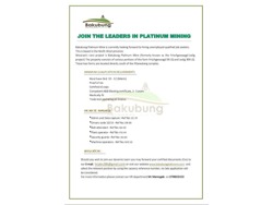 Bakubung Platinum mine 0798633102