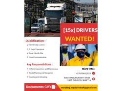 Impala platinum mine looking for Driver s 2776 849 8529