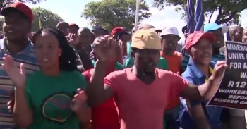 Mineworkers unite and fight for a living wage in South Africa mini